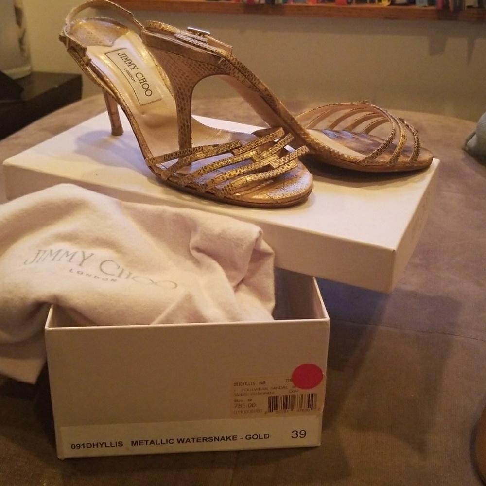 Gently loved Jimmy Choo Snakeskin Sandals